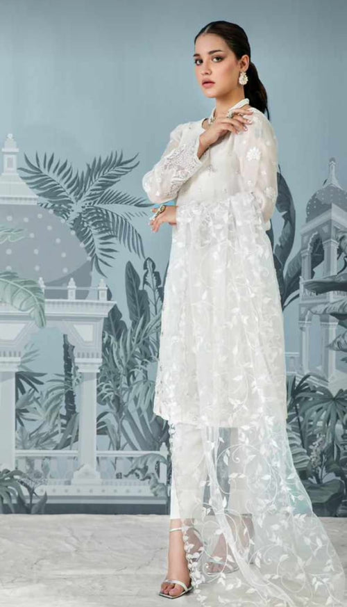 Iznik 3pc chiffon embroidered