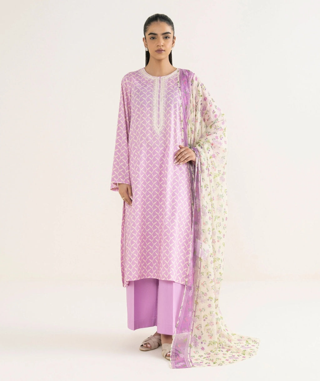 sapphire embroided lawn 2 piece