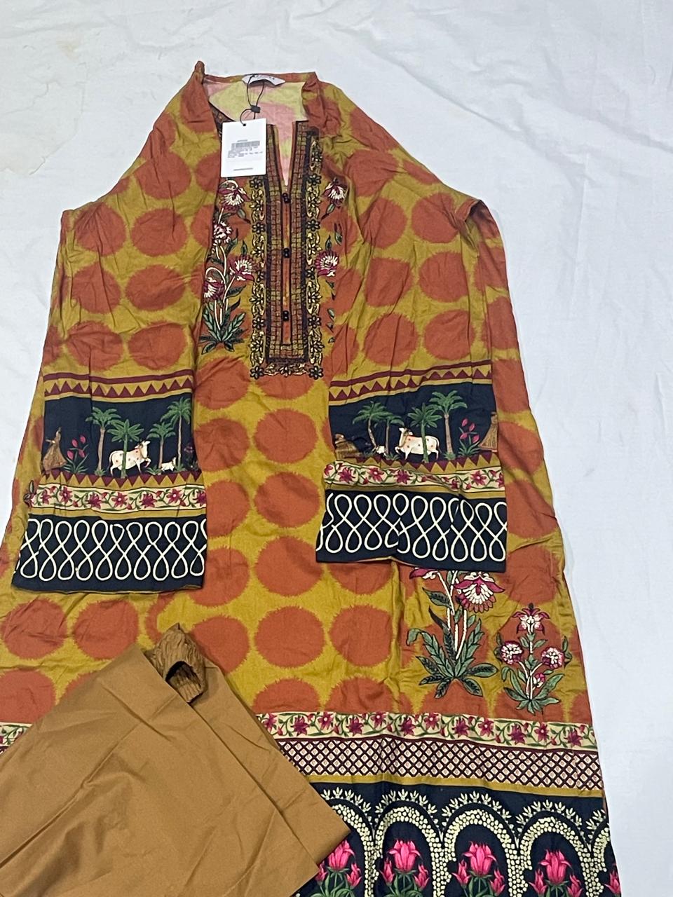 Sapphire 2-Piece Embroidered Lawn Suit
